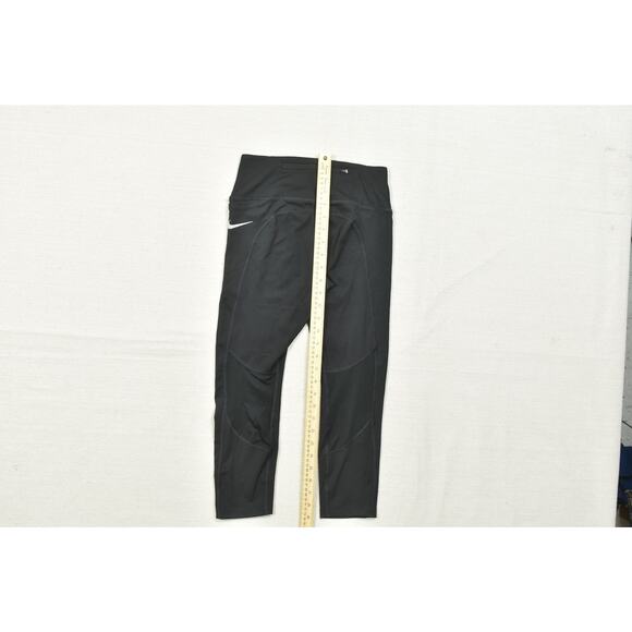 Nike Dri-FIT Black Cropped Running Ankle Legging Regular Size S Polyester - Picture 6 of 8